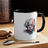 Albert Einstein Art Coffee Mug Water Color Design Science Lover Gift