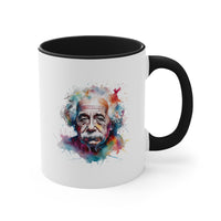 Albert Einstein Art Coffee Mug Water Color Design Science Lover Gift