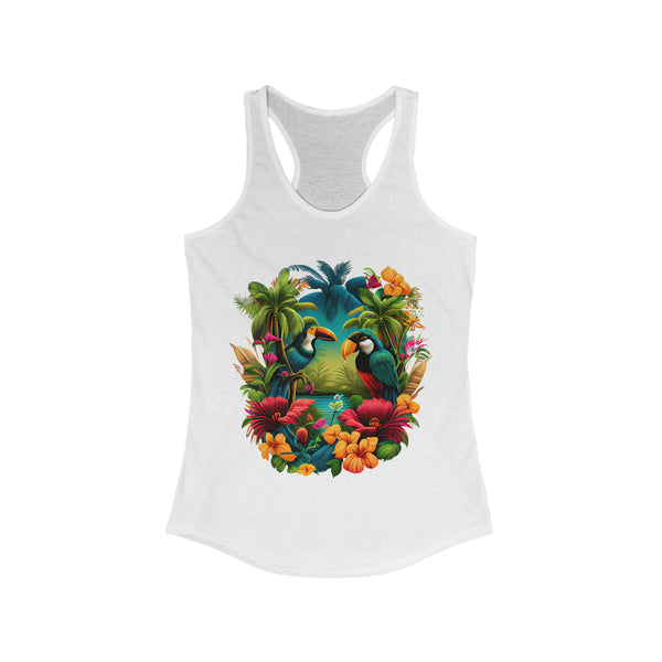 Island Paradise Tank Top Tropical Bird Art